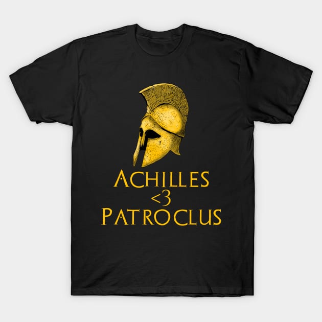 LGBT Gay Pride Ancient Greek Mythology Achilles <3 Patroclus T-Shirt by Styr Designs